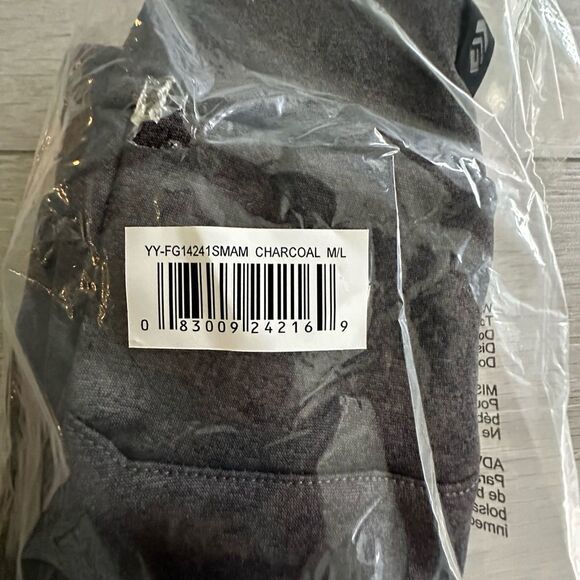 Free Country Stretch Double Knit Glove Grey/Black M/L NWT IN PACKAGING - Picture 3 of 6
